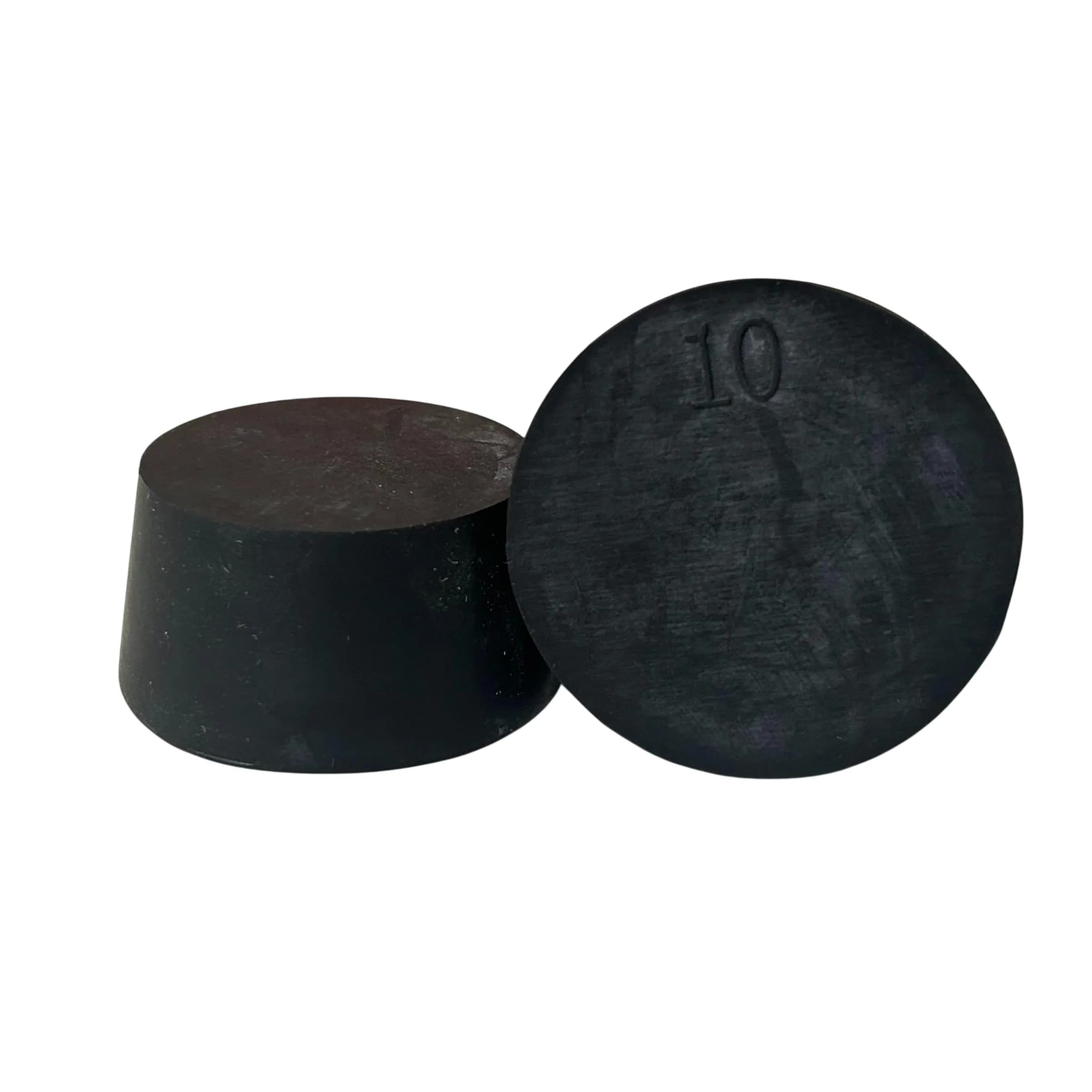 Karter Scientific Rubber Stoppers Size #10 | Solid, Pack of 3, 49-50mm Top Diameter