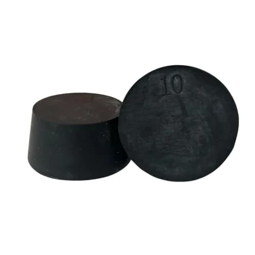 Karter Scientific Rubber Stoppers Size #10 | Solid, Pack of 3, 49-50mm Top Diameter thumbnail 1