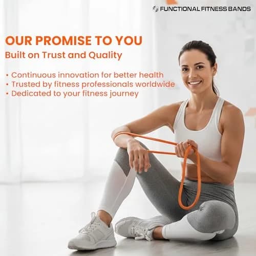 Functional Fitness Pull Up Assistance Bands - Set of 1 Resistance Heavy Duty Workout Exercise Crossfit Stretch Fitness Bands Assist Set for Body, Instruction Guide | Heavy Duty Latex thumbnail 5