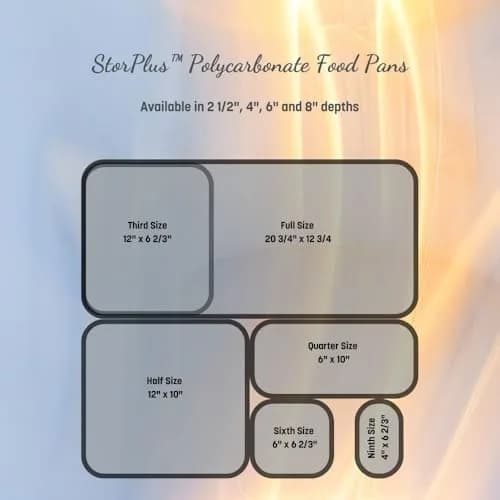 Carlisle FoodService Products Storplus Half Size Food Pan 3.6 Quarts (3.4 Liters) | NSF Certified Commercial Grade Polycarbonate thumbnail 4
