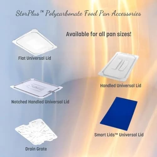 Carlisle FoodService Products Storplus Half Size Food Pan 3.6 Quarts (3.4 Liters) | NSF Certified Commercial Grade Polycarbonate thumbnail 5