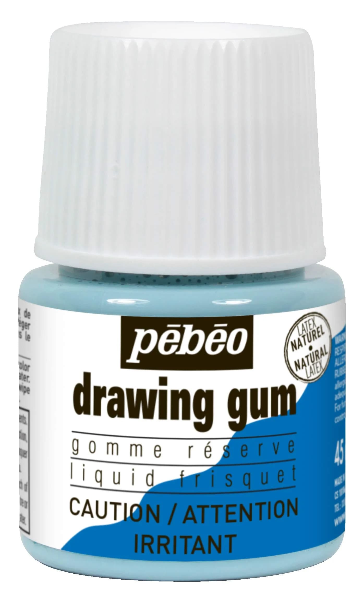 PEBEO Liquid Latex Masking Fluid 45ml | Quick-Dry Watercolor & Gouache Masking Solution — 1.5 Fl Oz