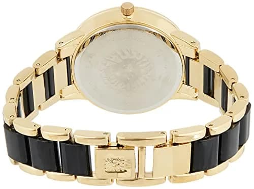 Anne Klein Women's AK/1412BKGB Gold-Tone and Black Dress Watch 37mm (1.46in) | Japanese Quartz Movement thumbnail 2