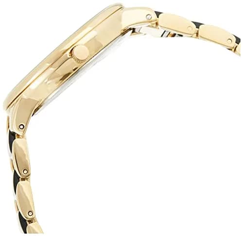 Anne Klein Women's AK/1412BKGB Gold-Tone and Black Dress Watch 37mm (1.46in) | Japanese Quartz Movement thumbnail 3