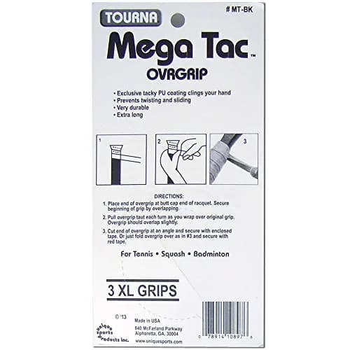 Tourna Mega Tac Extra Tacky Overgrip | Unmatched Tackiness & Durability, Made in USA (70-120 chars) thumbnail 2