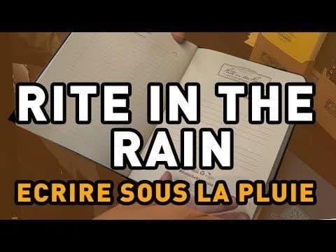 Rite in the Rain Orange Metal Retractable Ballpoint Pen - Black Ink | Writes in Wet Conditions - view 2