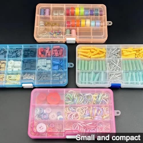DUOFIRE Plastic Organizer Storage Box 15 Grids | Adjustable Compartments for Jewelry & Small Items thumbnail 6