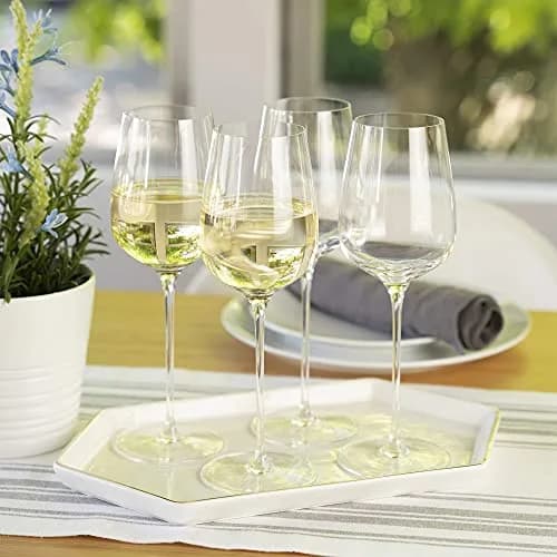 Spiegelau Willsberger White Wine Glasses Set of 4 | Elegant German Crystal for Chardonnay & Pinot Grigio (12.9 oz) thumbnail 6