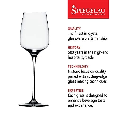 Spiegelau Willsberger White Wine Glasses Set of 4 | Elegant German Crystal for Chardonnay & Pinot Grigio (12.9 oz) thumbnail 2