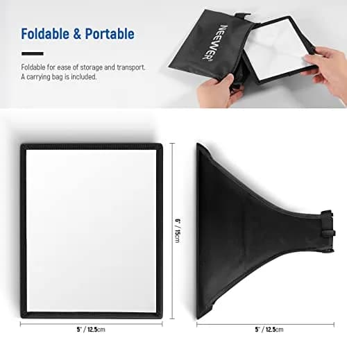 NEEWER Flash Diffuser Light Softbox 6" x 5" | Even Lighting & Soft Light for Photography thumbnail 8