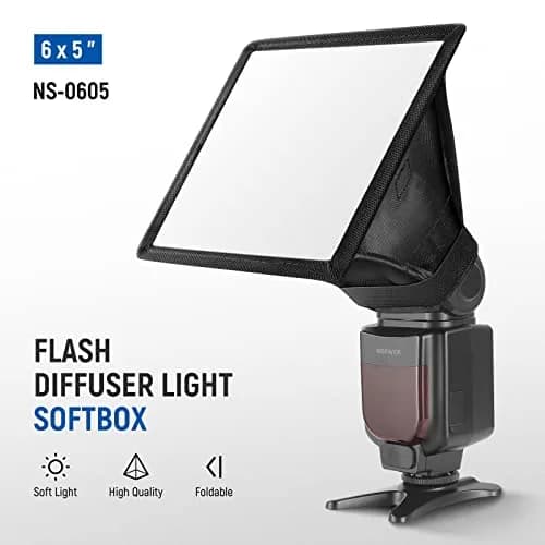 NEEWER Flash Diffuser Light Softbox 6" x 5" | Even Lighting & Soft Light for Photography thumbnail 2