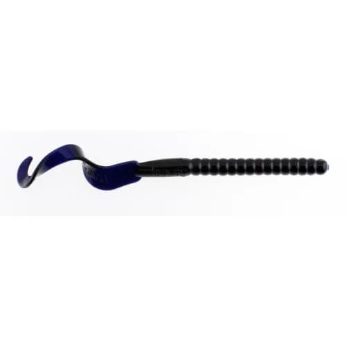 Berkley PowerBait Power Worm Fishing Bait, Black Grape, 10in | Classic Curly Tail Profile for Spring, Summer & Fall Fishing thumbnail 1