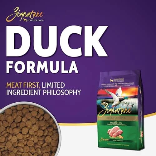 Zignature Duck Limited Ingredient Formula Dry Dog Food 12.5lb | High-Quality, Grain-Free Nutrition for Dogs thumbnail 2