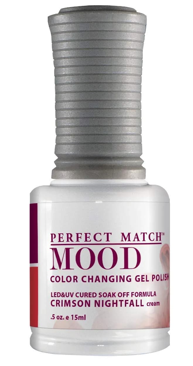 LeChat Perfect Match Mood Gel Polish Crimson Nightfall 15ml (0.5 Fl Oz) | Temperature-Activated Color Change - main product image