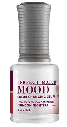 LeChat Perfect Match Mood Gel Polish Crimson Nightfall 15ml (0.5 Fl Oz) | Temperature-Activated Color Change thumbnail 1