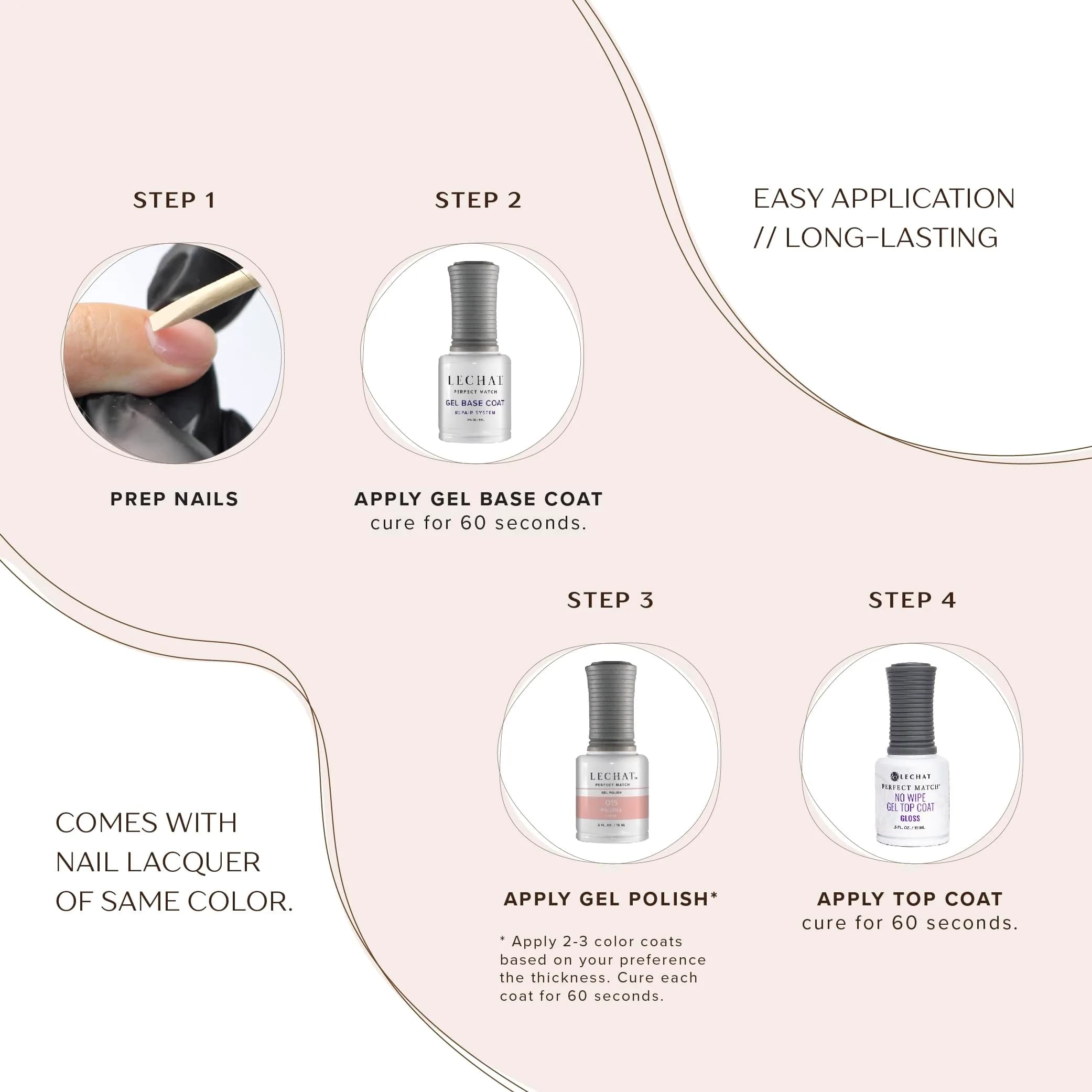 LeChat Perfect Match Mood Gel Polish Crimson Nightfall 15ml (0.5 Fl Oz) | Temperature-Activated Color Change - view 3