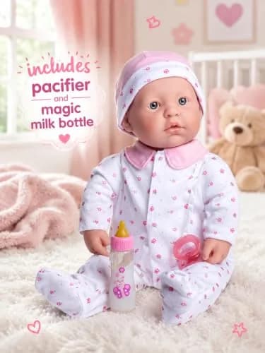 JC Toys La Baby 20-inch Soft Body Doll with Accessories | Washable, BPA-Free, Ages 2+ | Gift Boxed thumbnail 4
