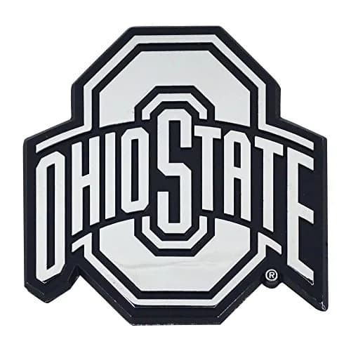 FANMATS NCAA Ohio State Buckeyes Chrome Metal Emblem | Durable 3"x3" Vehicle Badge thumbnail 2