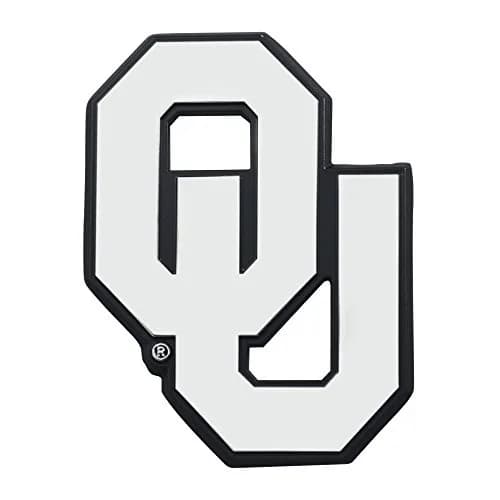 FANMATS NCAA Oklahoma Sooners Chrome Metal Emblem | Durable 3"x3" Team Logo Accessory thumbnail 1