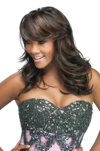 Vivica A. Fox BRIE-V Full Wig 21 Inch | Heat-Resistant Synthetic Hair with Layered Curl thumbnail 2