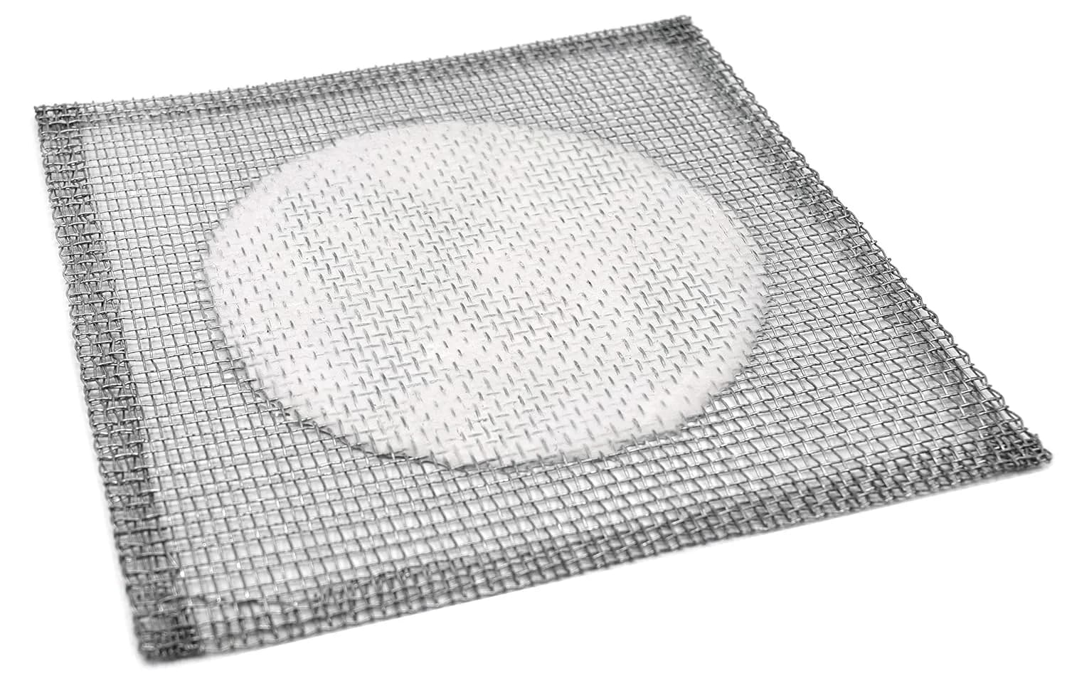 United Scientific WGCC66 Iron Wire Gauze with Ceramic Center, 6" Length x 6" Width (Pack of 10) | High Heat Resistance & Long Life — Silver