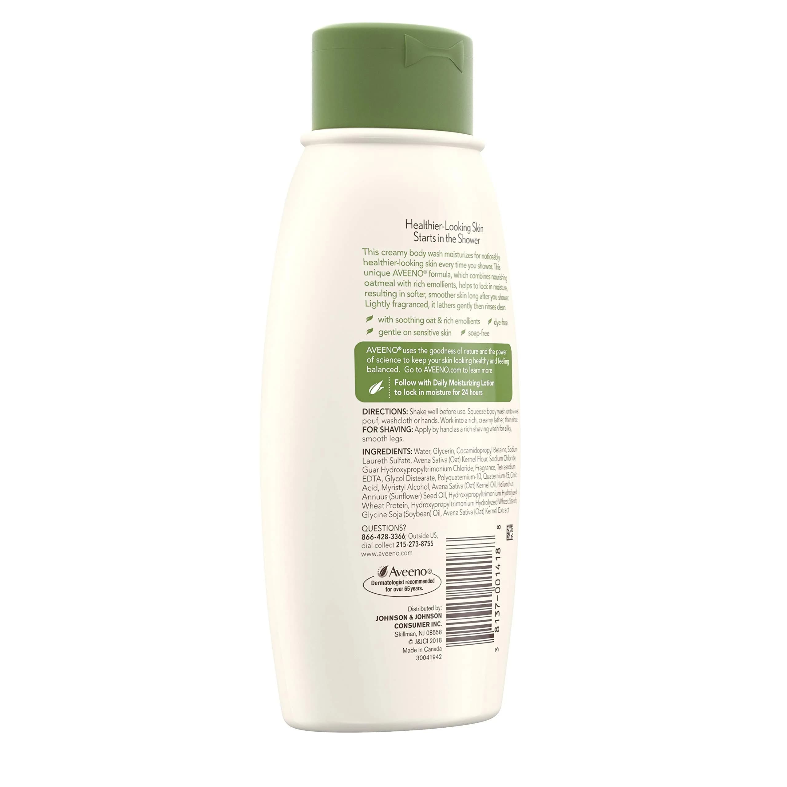 Aveeno Daily Moisturizing Body Wash 354ml (12 Fl Oz) | Hydrates Dry Skin - view 6