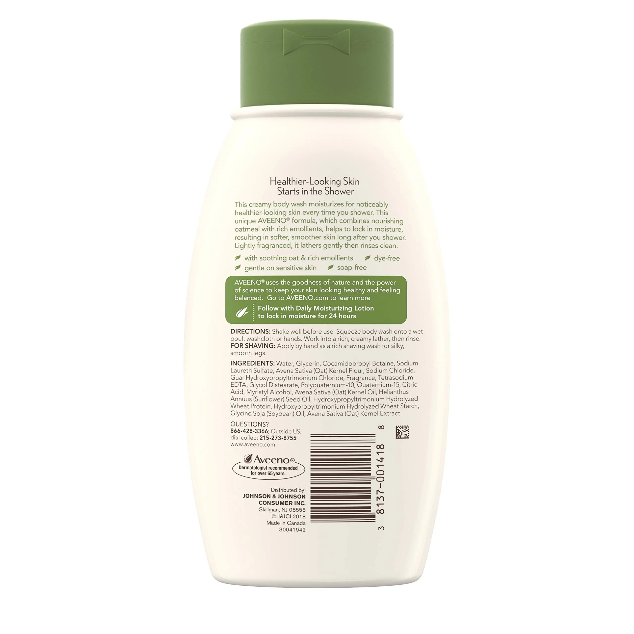 Aveeno Daily Moisturizing Body Wash 354ml (12 Fl Oz) | Hydrates Dry Skin - view 2