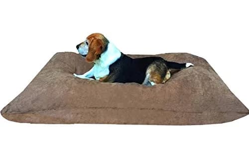 Dogbed4less Do It Yourself Pet Bed Pillow Cover 48x29 in Brown | Waterproof & Washable thumbnail 1