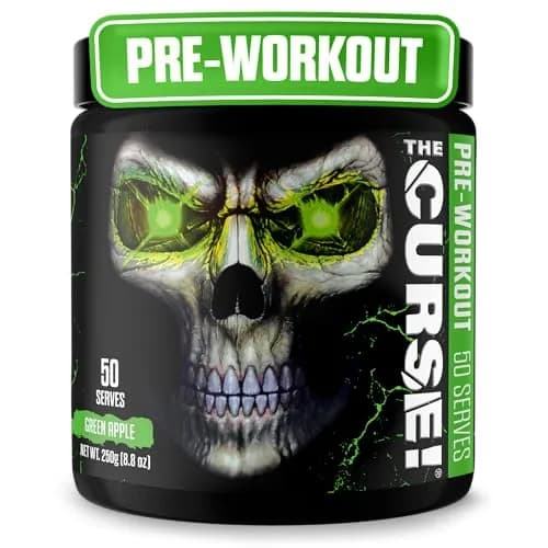 JNX The Curse! Pre Workout Powder with Creatine, Green Apple | High Stim Energy & Intense Focus (50 Servings) thumbnail 1