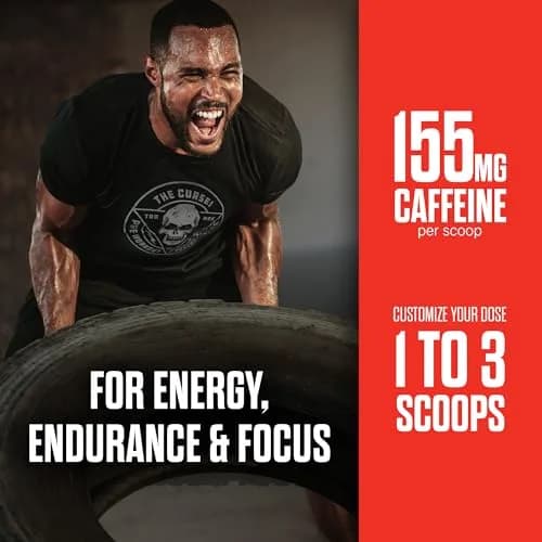 JNX The Curse! Pre Workout Powder with Creatine, Green Apple | High Stim Energy & Intense Focus (50 Servings) thumbnail 4