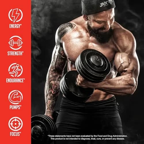 JNX The Curse! Pre Workout Powder with Creatine, Green Apple | High Stim Energy & Intense Focus (50 Servings) thumbnail 3
