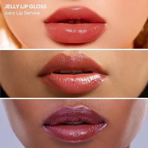 Ruby Kisses Jellylicious Lip Gloss 1 Count Juicy Lip Service | High-Shine, Non-Sticky Hydrating thumbnail 4