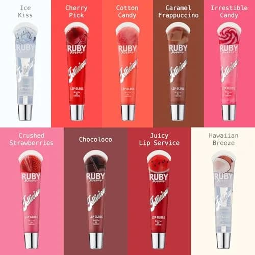 Ruby Kisses Jellylicious Lip Gloss 1 Count Juicy Lip Service | High-Shine, Non-Sticky Hydrating thumbnail 5