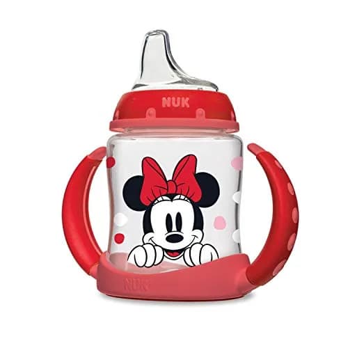 NUK Disney Minnie Mouse Spill Proof Sippy Cup – BPA Free, Soft Spout, 150ml | Easy Transition for Babies thumbnail 1