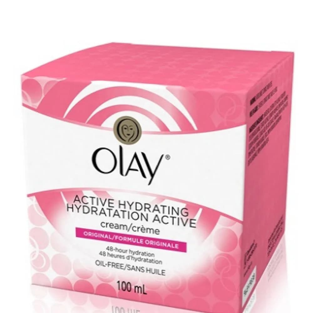 Olay Active Hydrating Cream Original 2 oz (59 ml) | Hydrates Dry Skin for 48 Hours - main product image