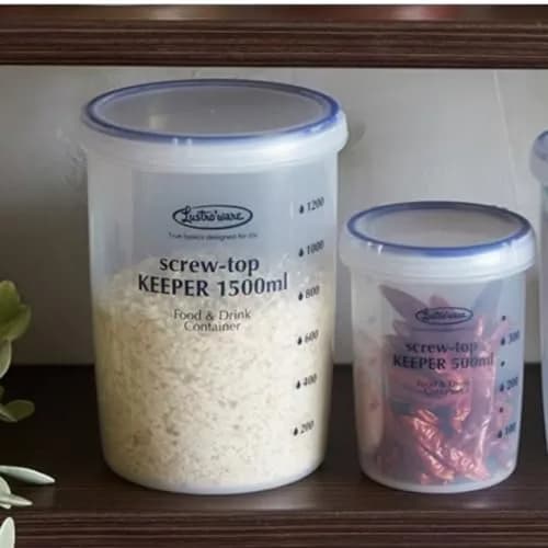 Lustroware Airtight Food Storage Container, 34 oz | BPA-Free, Microwave & Dishwasher Safe thumbnail 4