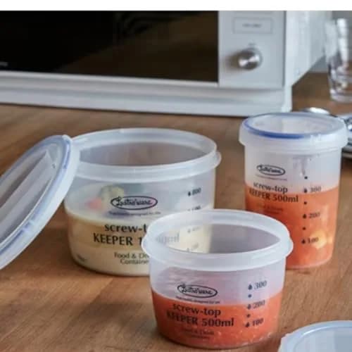 Lustroware Airtight Food Storage Container, Screw Lid, 25.5 oz, BPA Free | Round, Microwave & Dishwasher Safe thumbnail 7