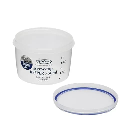 Lustroware Airtight Food Storage Container, Screw Lid, 25.5 oz, BPA Free | Round, Microwave & Dishwasher Safe thumbnail 2