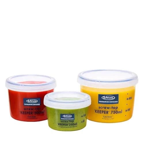 Lustroware Airtight Food Storage Containers with Lids, Set of 3, BPA-Free | Nestable, Leak-Proof, Microwave & Dishwasher Safe thumbnail 1