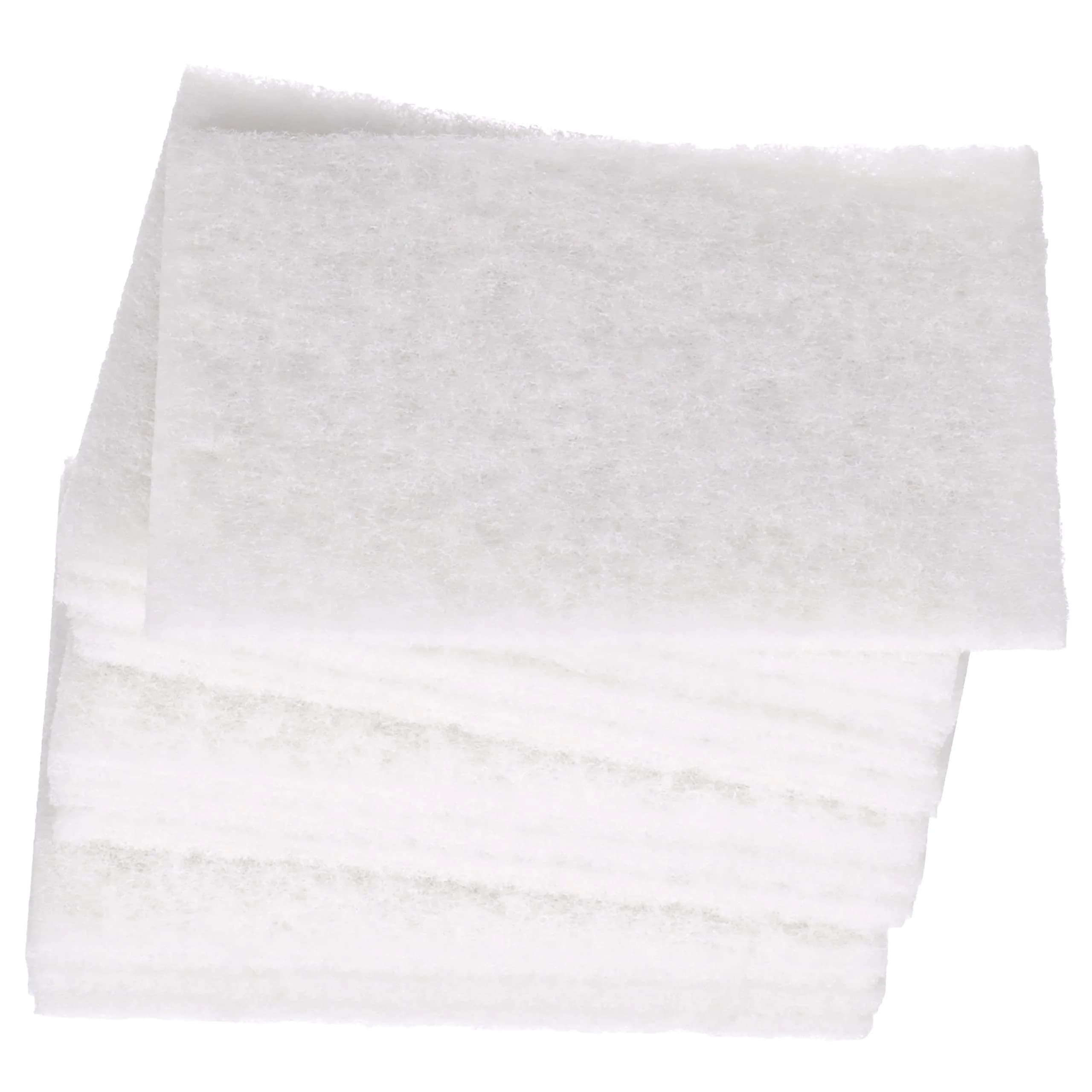 3M Scotch-Brite Light Cleansing Hand Pad 7445B | Mild Abrasive for Delicate Surfaces (6 in x 9 in, Pack of 60) — White