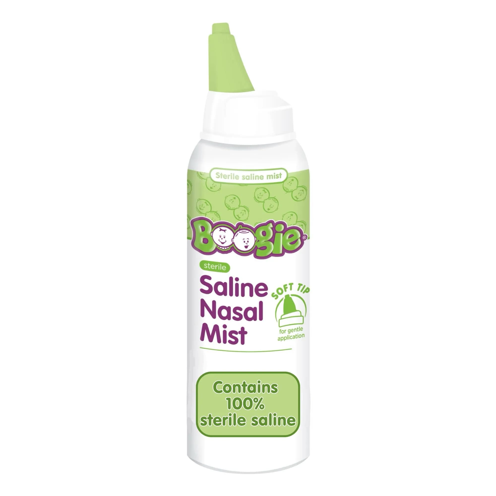 Boogie Saline Nasal Spray Mist 3.1 Oz | Kid-Friendly, Unscented Relief - main product image