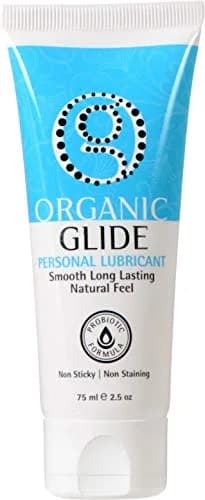 Organic Glide Natural Personal Lubricant 2.5oz | Probiotic Edible, Paraben-Free, Glycerin-Free, Sensitive Skin thumbnail 4