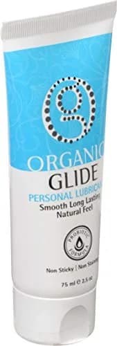 Organic Glide Natural Personal Lubricant 2.5oz | Probiotic Edible, Paraben-Free, Glycerin-Free, Sensitive Skin thumbnail 6