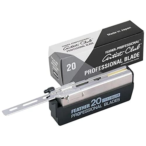 Feather Artist Club Professional Razor Blades 100 Count | Triple-Ground Edge for Precision Shaving thumbnail 7