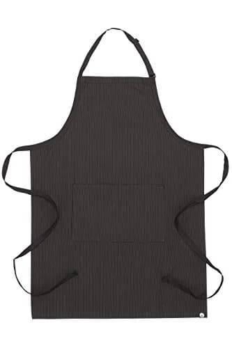 Chef Works Unisex Butcher Apron with Contrasting Ties | Pinstripe, One Size thumbnail 2
