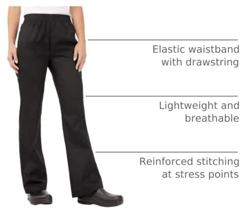Chef Works Women's Essential Baggy Chef Pants | Lightweight, Breathable & Durable (3X-Large) thumbnail 4