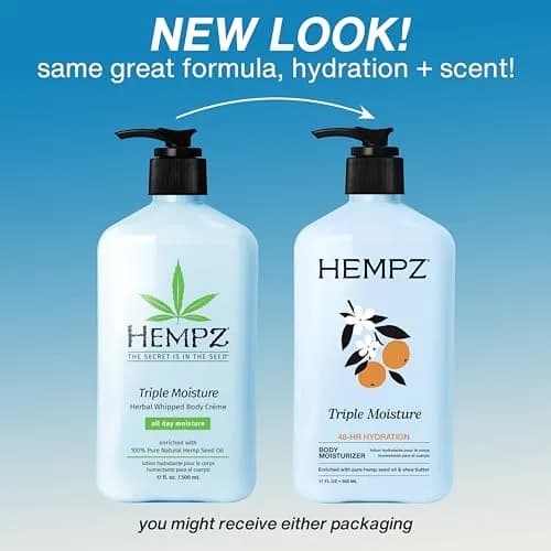 Hempz Triple Moisture Body Moisturizer 17 Oz (493 ml) | Hydrating Lotion with Hemp Seed Oil for Dry, Sensitive Skin thumbnail 2