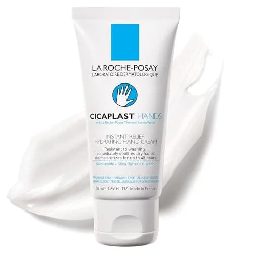 La Roche-Posay Cicaplast Hand Cream 50ml (1.69 Fl Oz) | Soothes & Hydrates Dry, Cracked Hands thumbnail 1