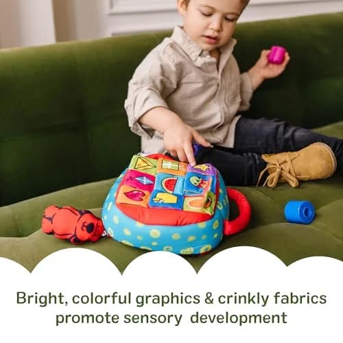 Melissa & Doug K’s Kids Take-Along Shape Sorter Bag with 9 Textured Blocks | Montessori-Inspired Baby Toys for Toddlers 9+ Months thumbnail 7