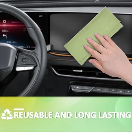 Eco-Fused Microfiber Cleaning Cloths - 12 Pack | Scratch-Free, Reusable for Glasses & Screens thumbnail 7